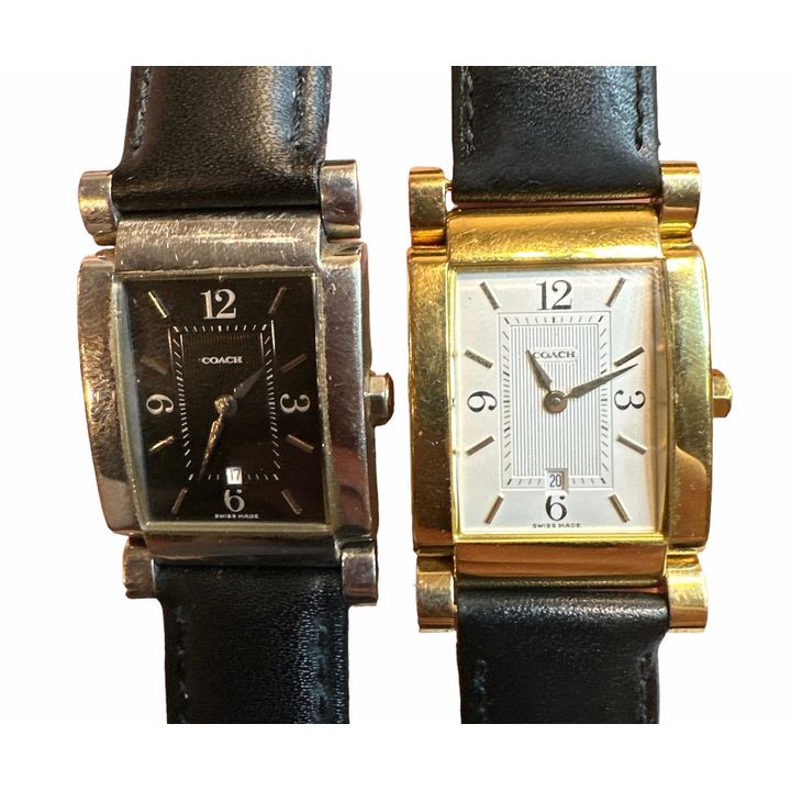 COACH Watches Tank Style, Pair, W515, Swiss Movement