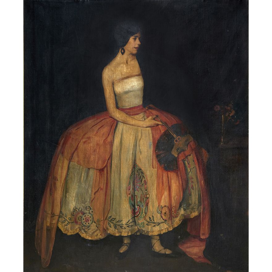 Painting, Maurice Molarsky, Portrait of Pauline Viardot