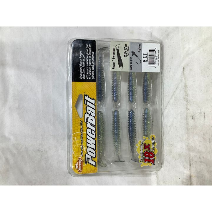 8ct Berkley PowerBait Power Swimmer Sexy Shad Fishing Bait