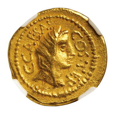 古代ローマ共和国 ユリウス・カエサル(シーザー) (60-44BC) アウレウス 
