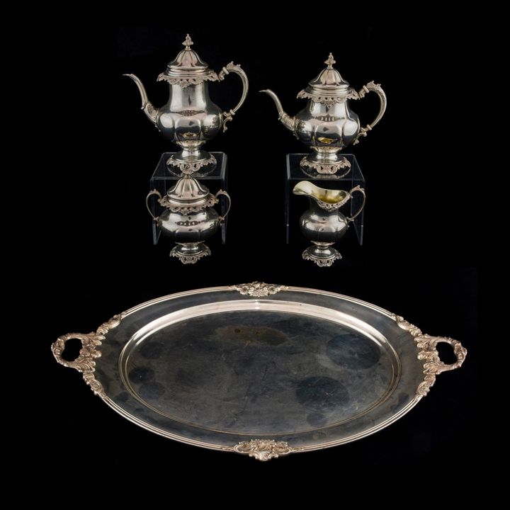 Wallace Grand Baroque sterling hot beverage service