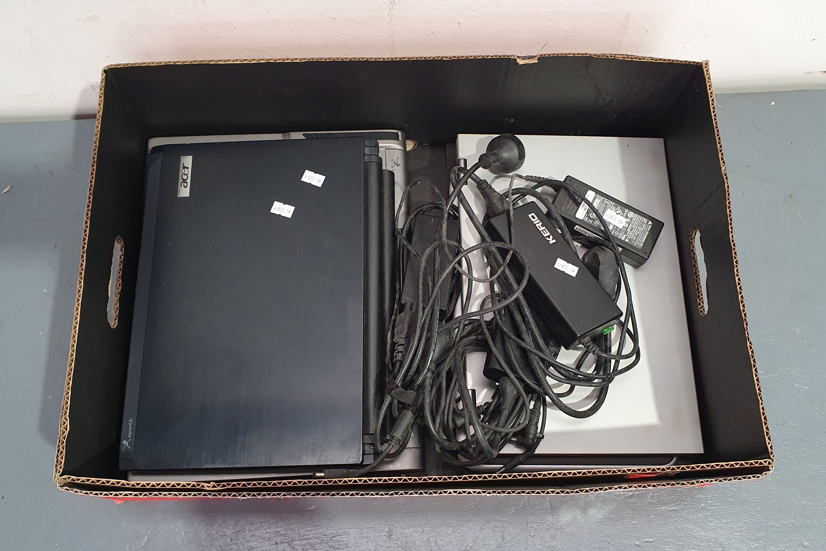 1356 · FOUR VARIOUS LAPTOPS