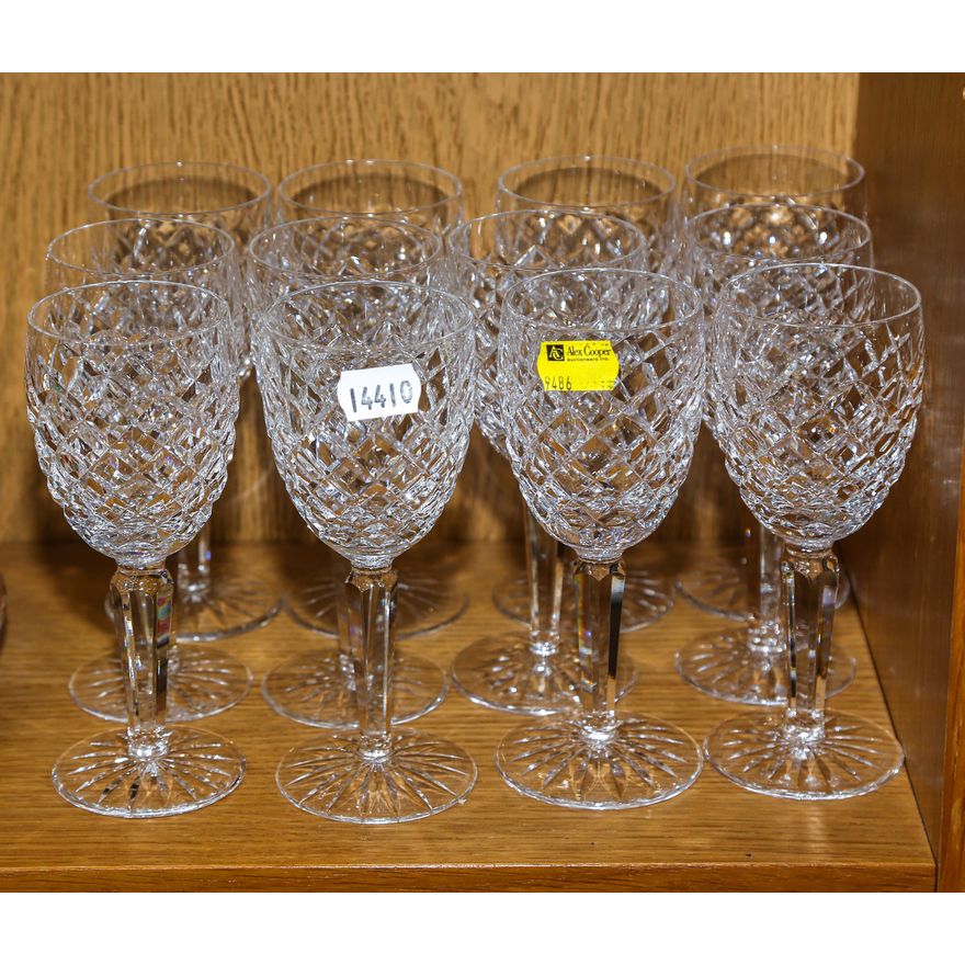 12 Waterford "Comeragh' Wine Glasses