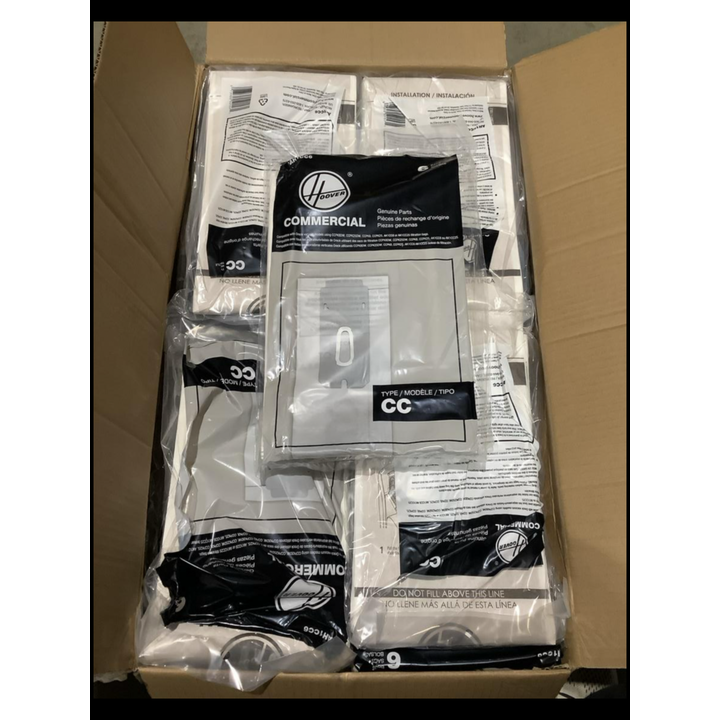 (24) 6pk Hoover Replacement Parts Of Type CC Commercail Vacuum Cleaner Paper Bags
