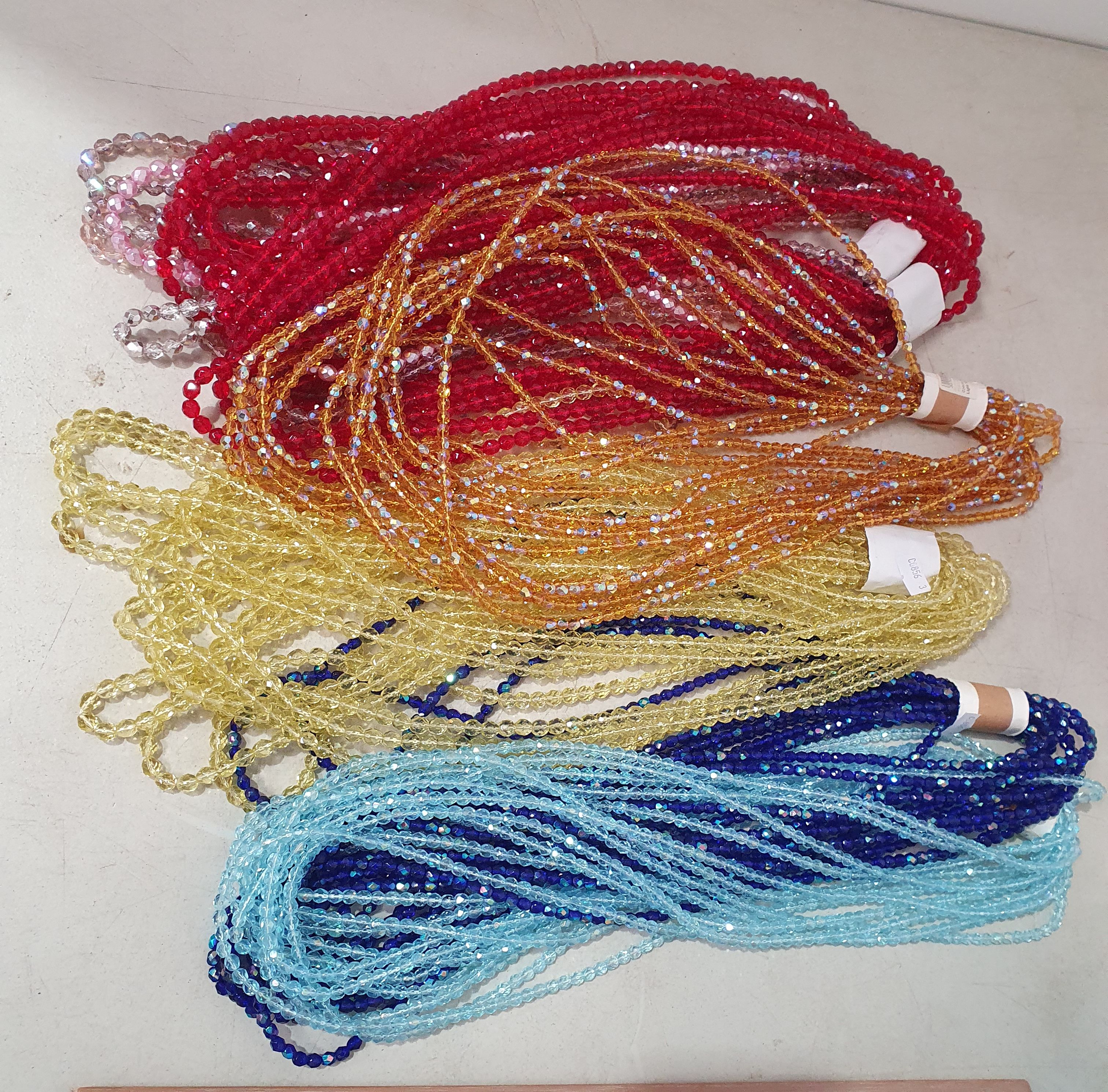 418 · A SELECTION OF CZECH CRYSTAL STRANDS