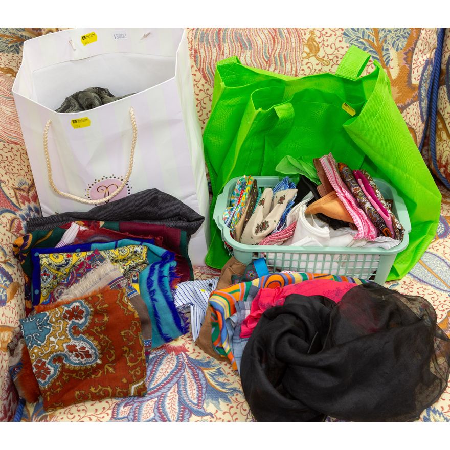 A Large Assortment of Scarves