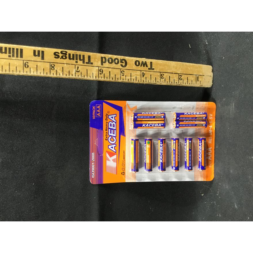 Kaceba AAA 10pk Batteries