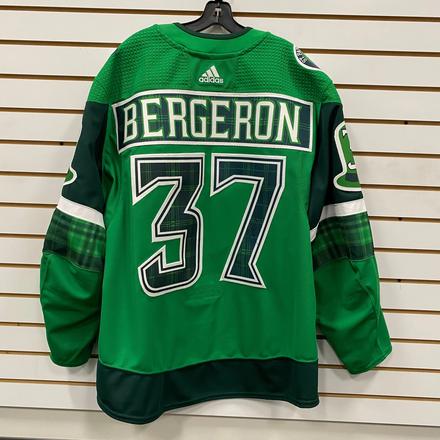 Reebok EDGE Patrice Bergeron Boston Bruins St Patty's Day Authentic Jersey  - Green