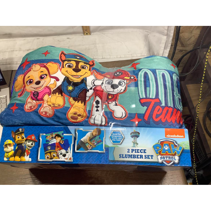Paw Patrol 2pc Slumber Set Includes Sleeping Bag & Pillow