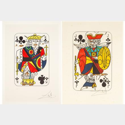 2) Salvador Dali (Spanish, 1904-1989) 'Playing Cards' | Cottone Auctions