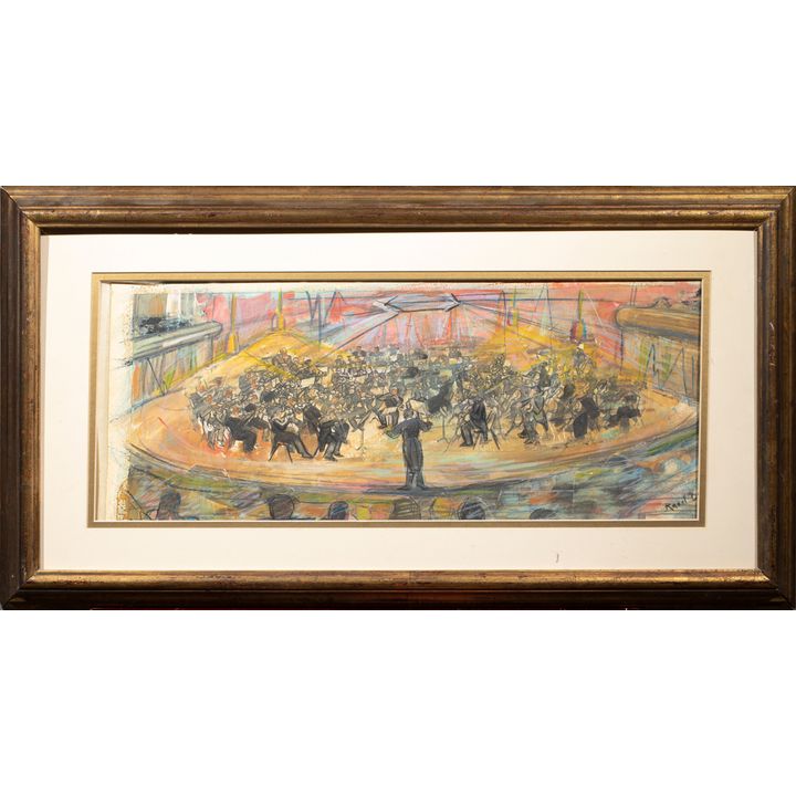 Mixed Media, Attributed to Raoul Dufy