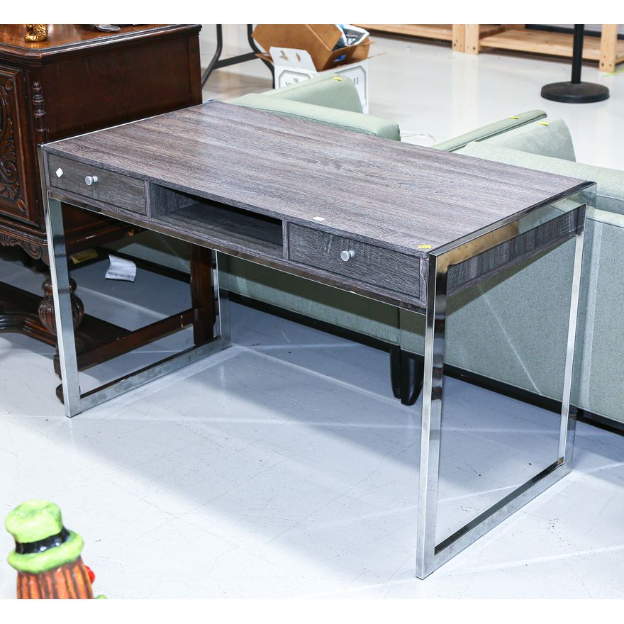Contemporary Metal & Wood Desk