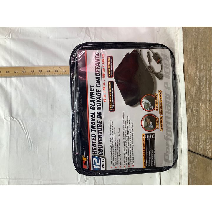 Performance Tool 12Volt Heated Travel Blanket