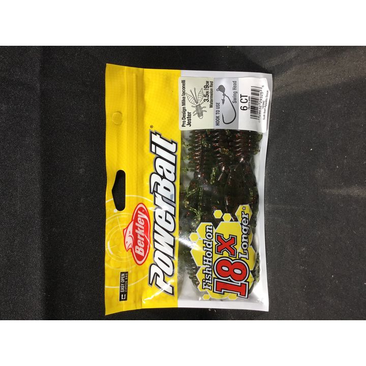 Berkley Power Bait Pro Deisgner Mike Iaconneli Jester 3.5" Watermelon Red 6ct
