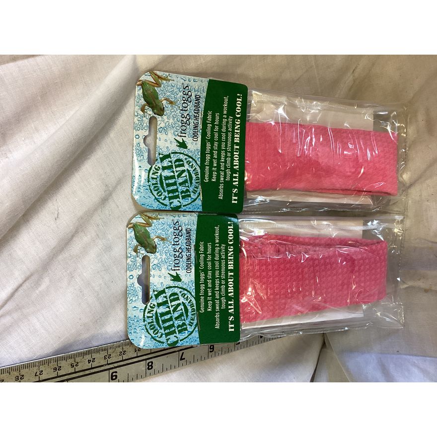 (2) Frogg Toggs Cooling Chilly Handband (Pink)