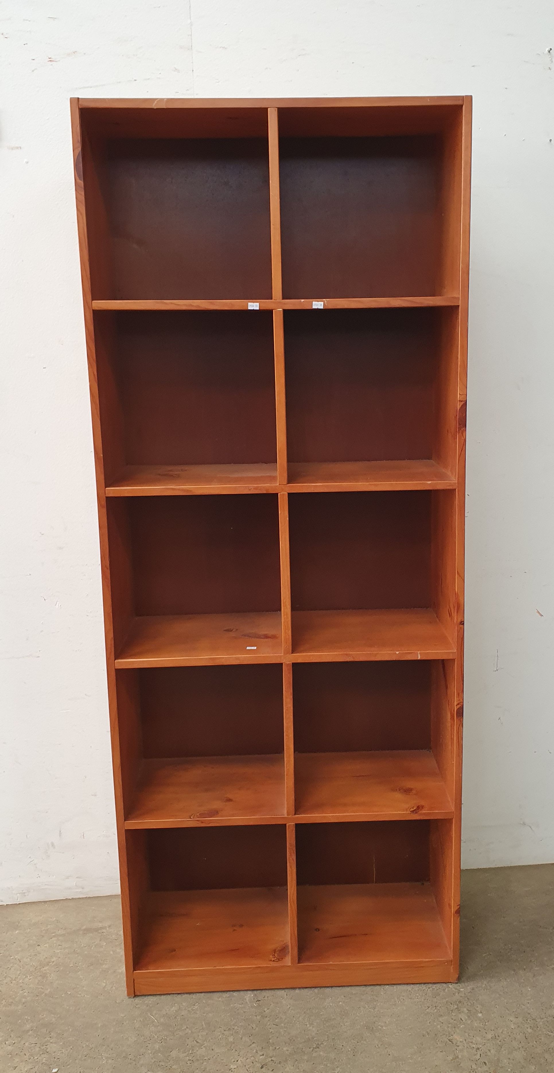 A PINE BOOKCASE