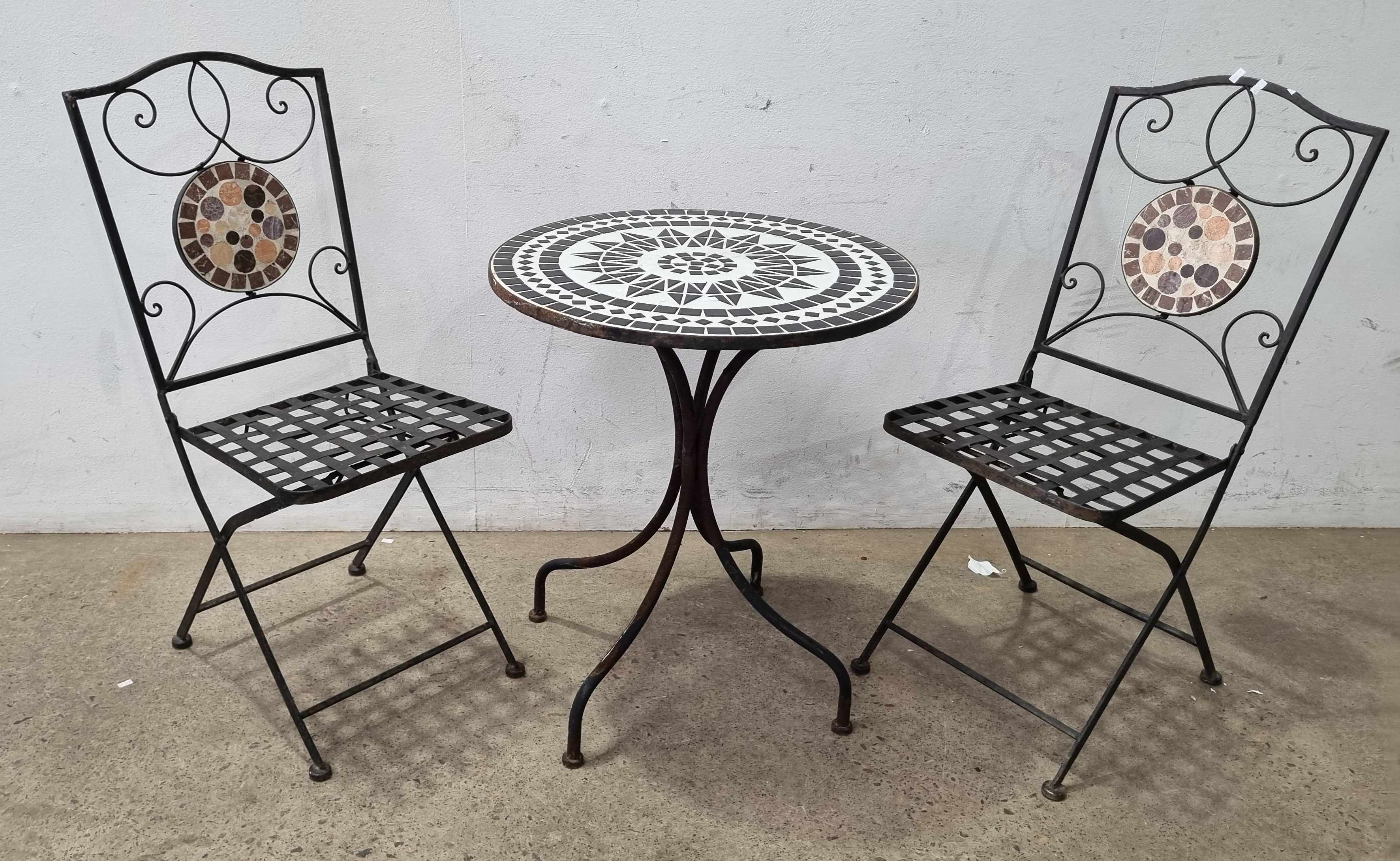 A Three Piece Outdoor Setting