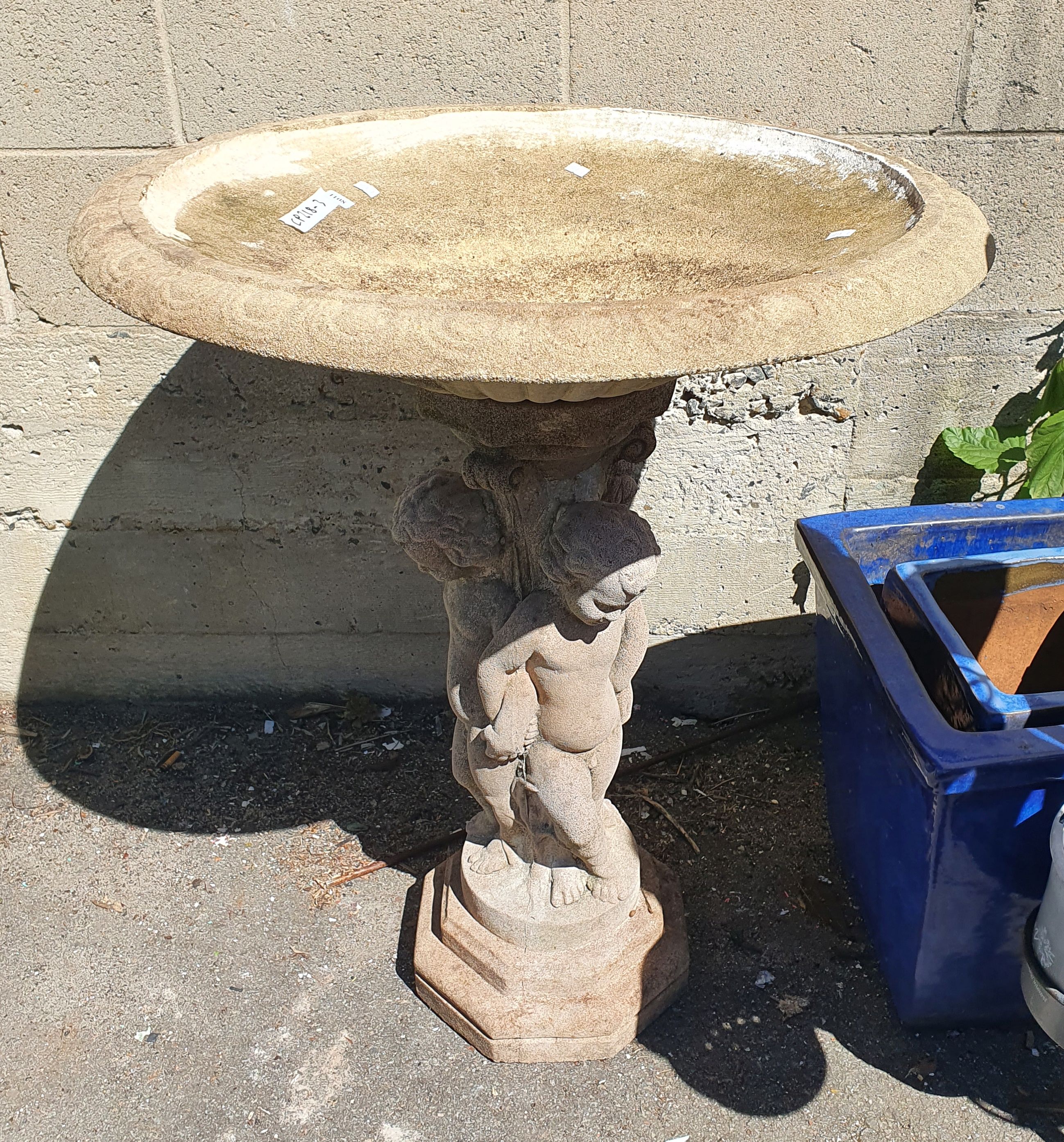 A Concrete Bird Bath