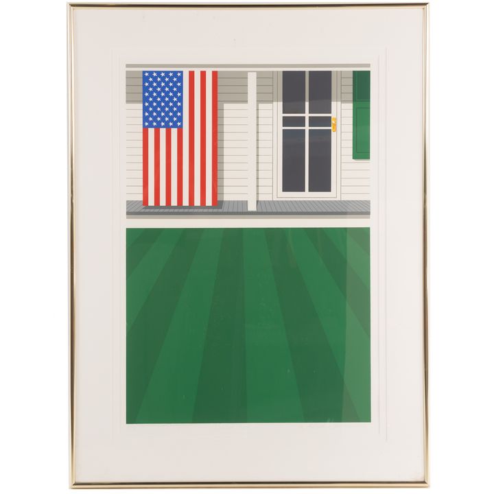 Alfred Brockie Stevenson. "Debbie's Fourth," screenprint
