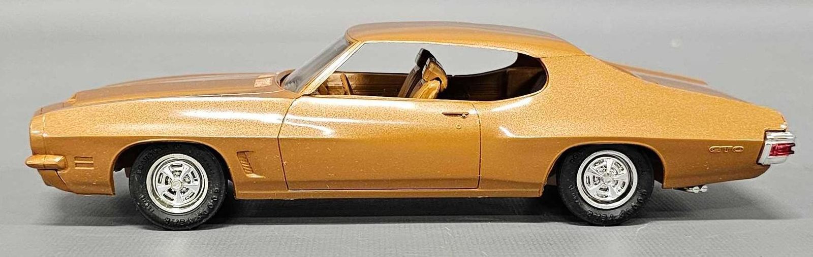 Mint 1972 Pontiac GTO hardtop anaconda gold dealer promo car in