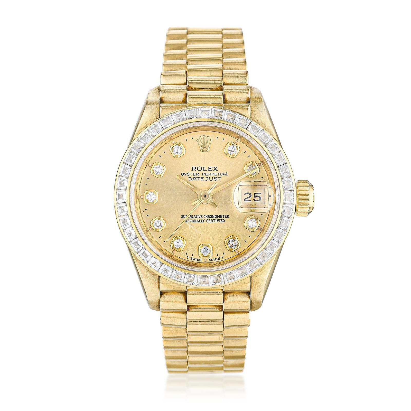 Rolex Ladies President Yellow Gold Watch