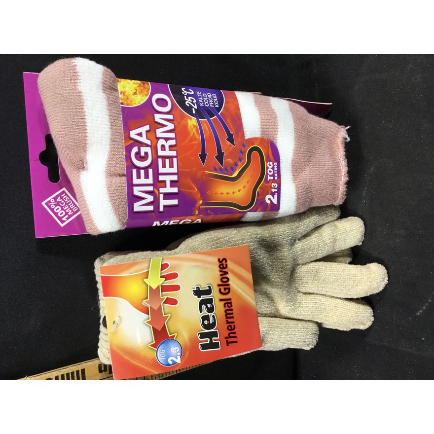 Set Of Thermal Socks 9-11 & Thermal Gloves