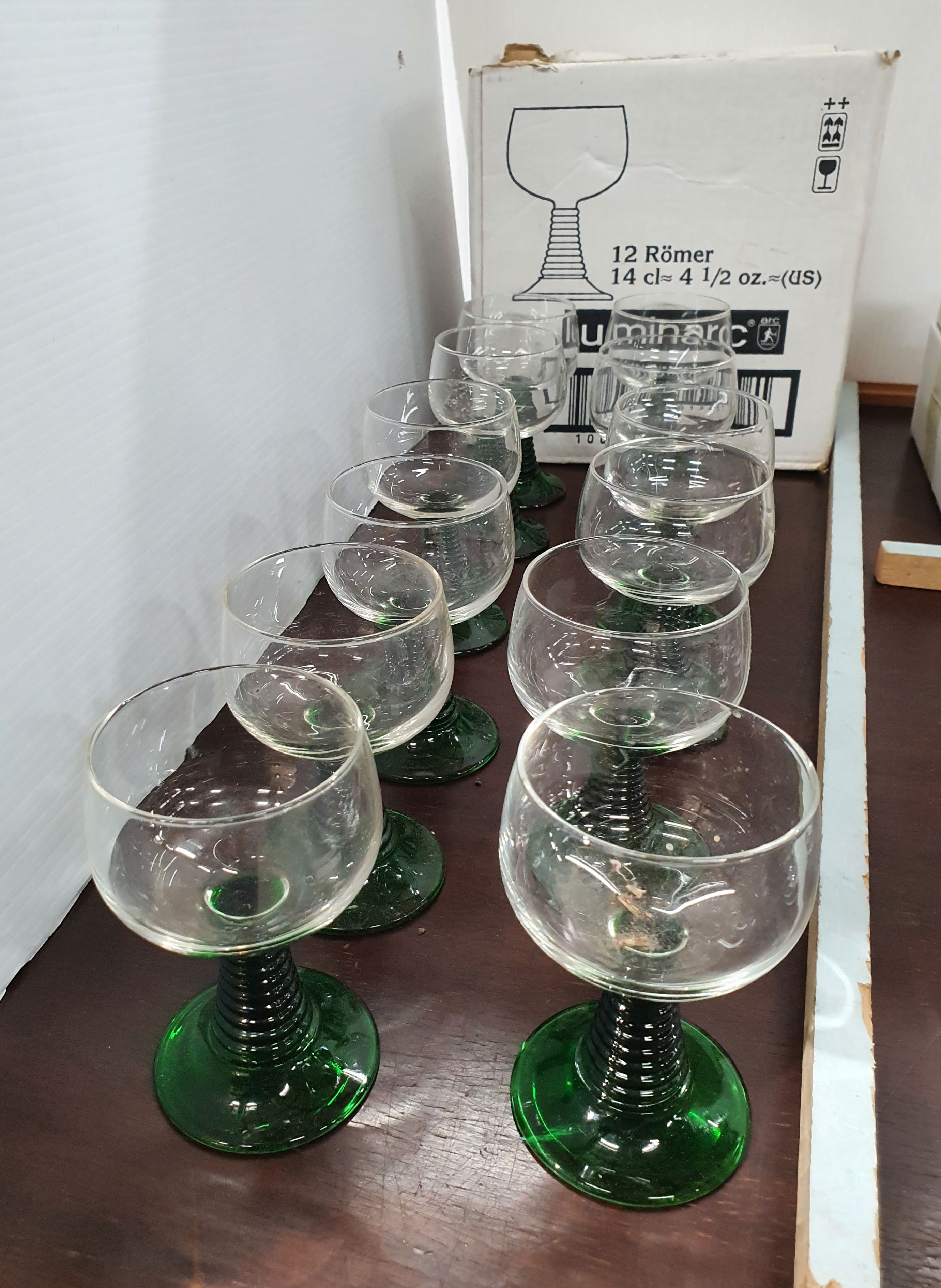 12 Romer Luminarc Glasses