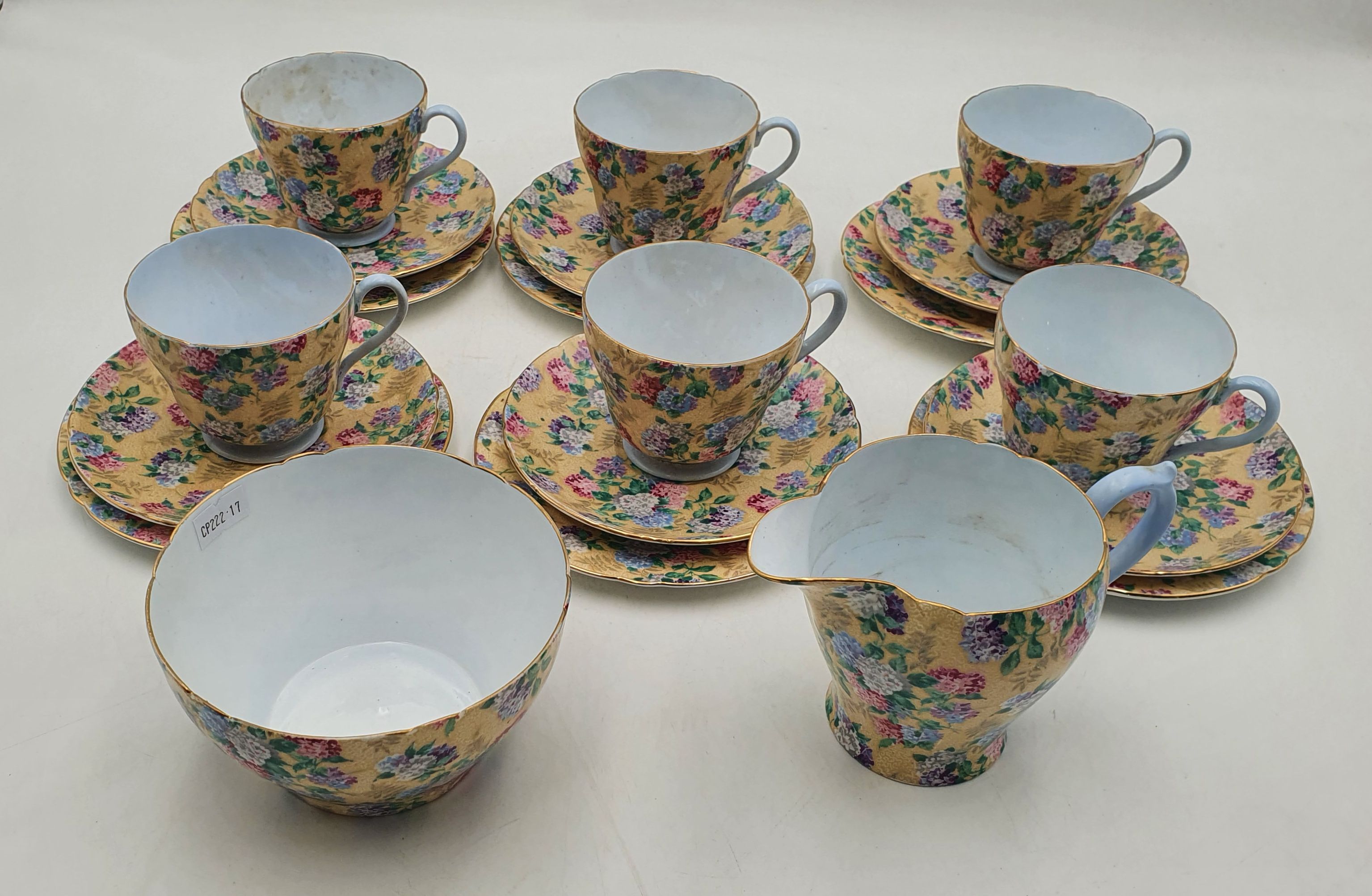 A Shelley China Henley 'Summer Glory' Part Teaset