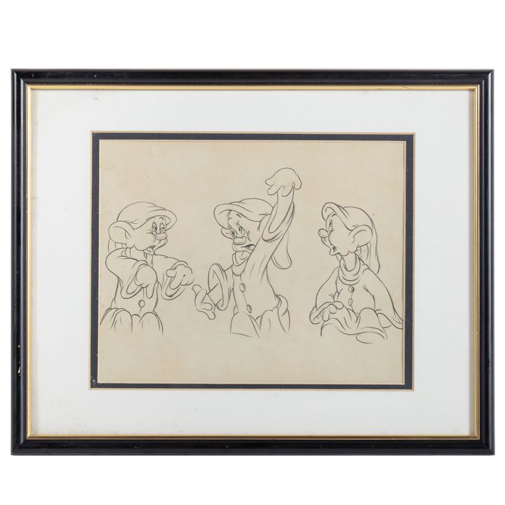 Walt Disney Dopey Pencil Drawing Pose Sheet