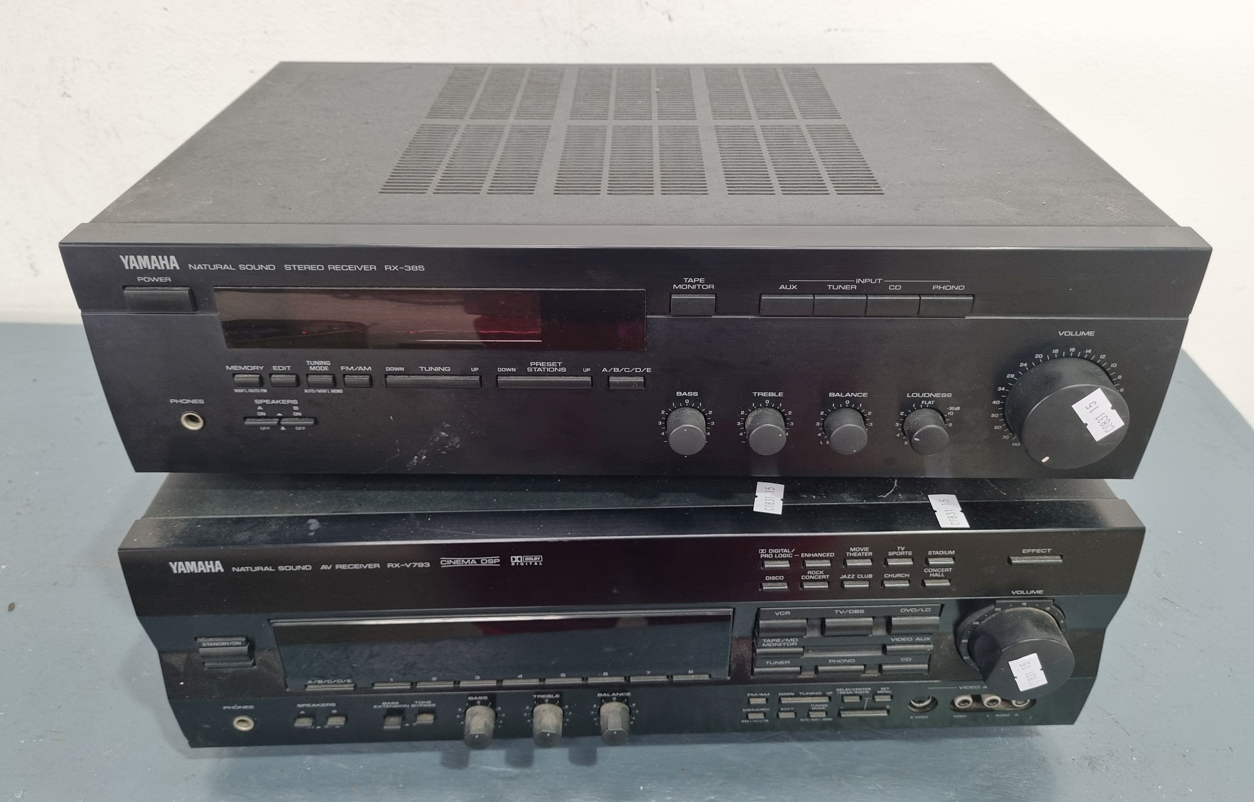 Two Yamaha Receivers