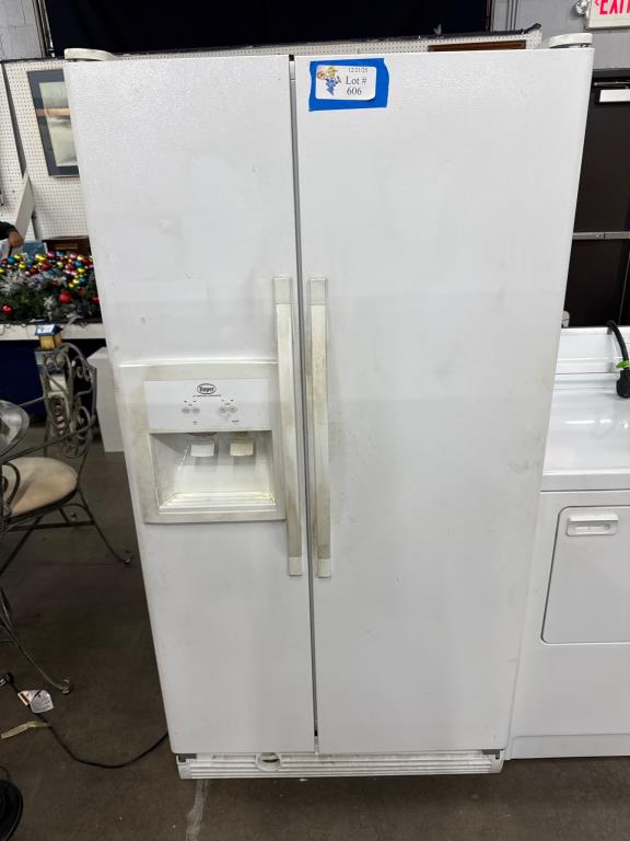 Roper Side-by-Side Refrigerator | Lightning Auctions Inc
