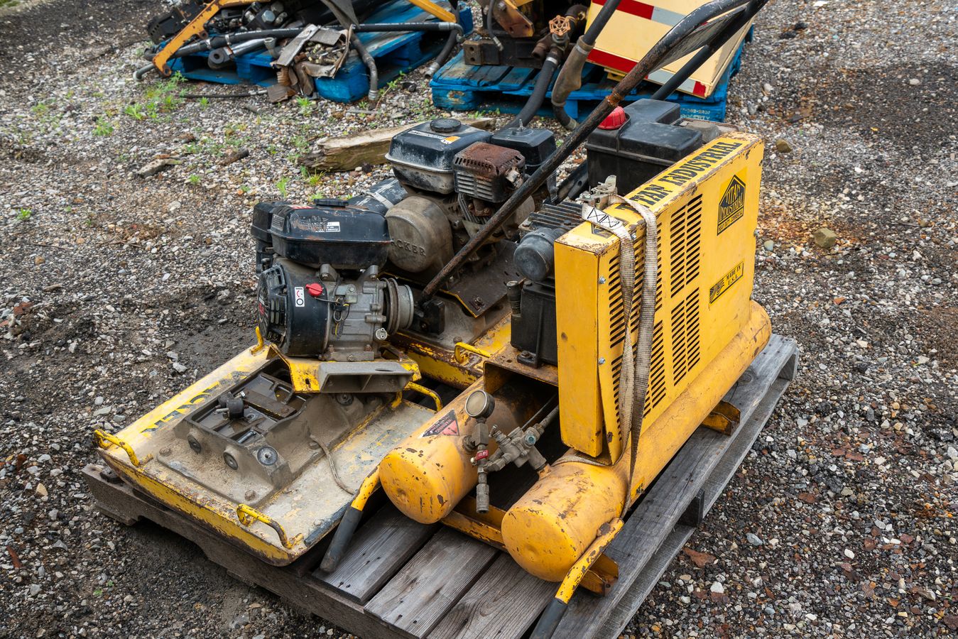 As-Is Titan Air Compressor & 2 Wacker Plate Compactors | Harritt Group, Inc