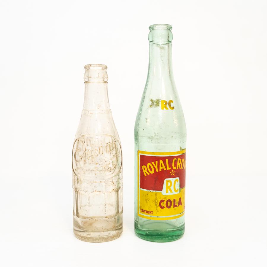 Five Vintage Soda Bottles | Harritt Group, Inc
