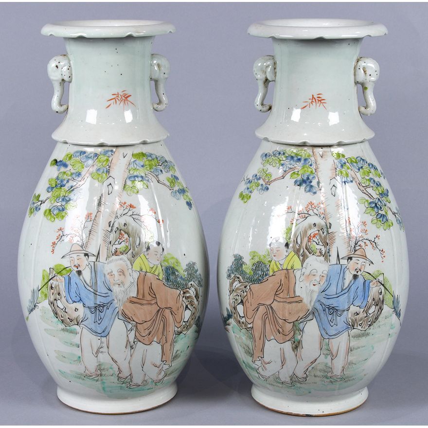 Chinese Porcelain Vases, Figures