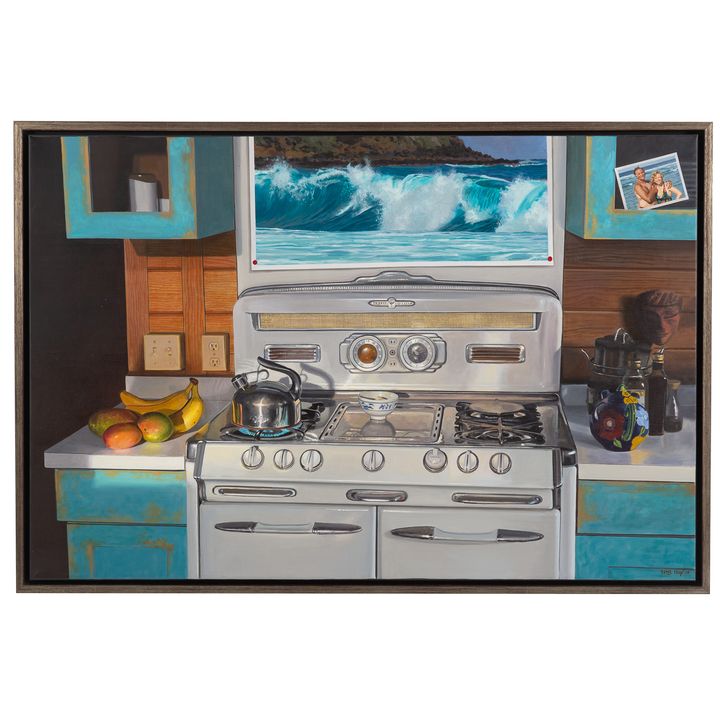Michael B. Hoyt. "Kitchen by the Sea," oil