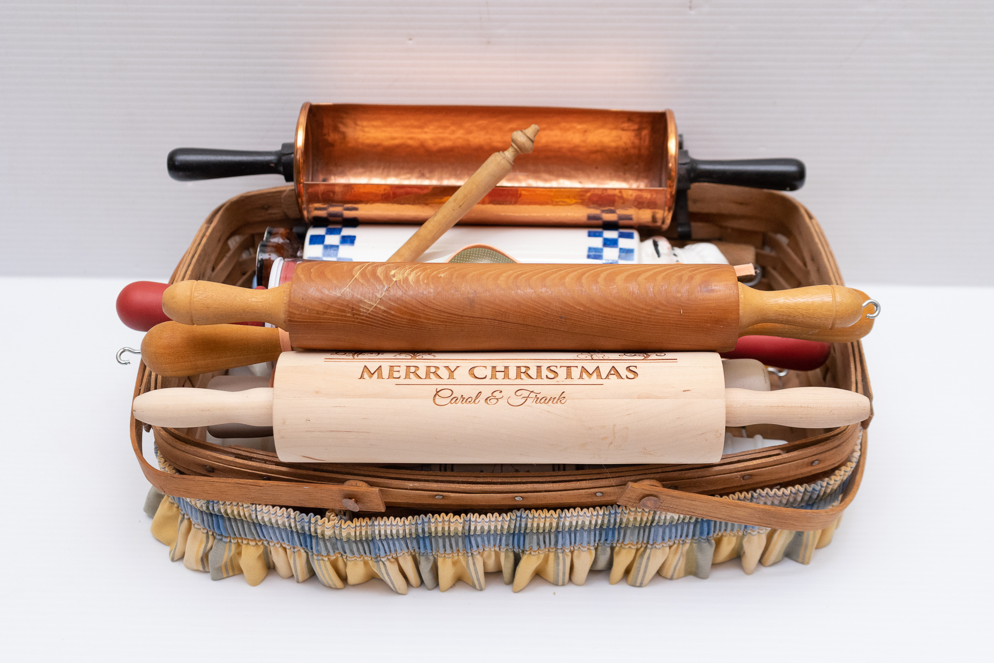 Longaberger Basket of Assorted Rolling Pins Harritt Group, Inc