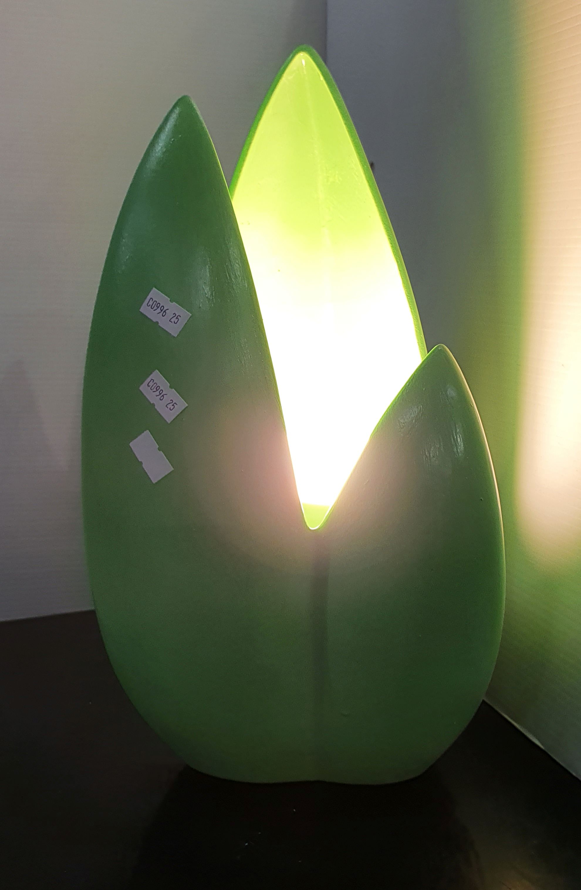 A Working Green Painted Table Lamp