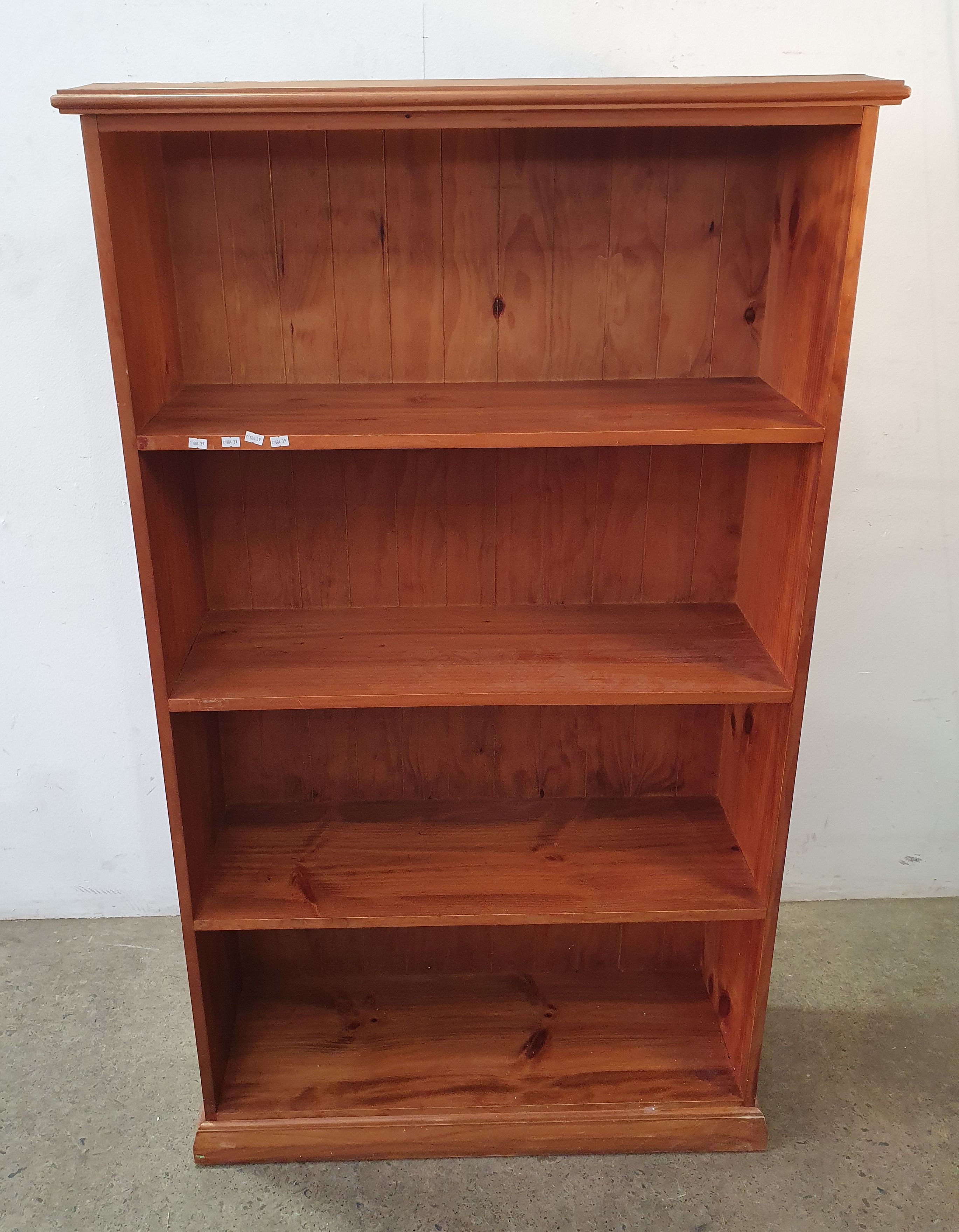 A PINE BOOKCASE