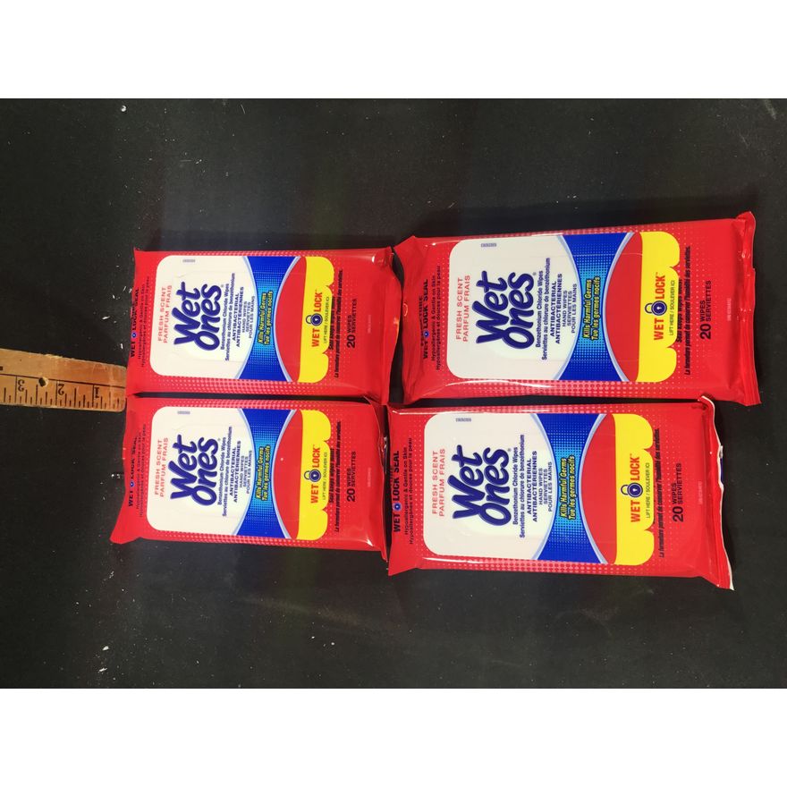 Buying (4) Wet Ones Fresh Scent Antibacterial Hand Wipes -20 Wipes