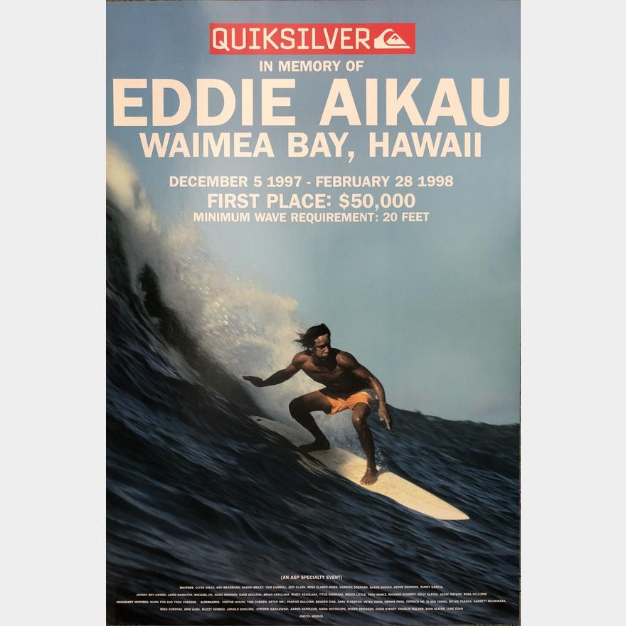 2014 Mint Original Eddie Aikau Waimea Hawaii Big Wave Surfing Contest Poster 