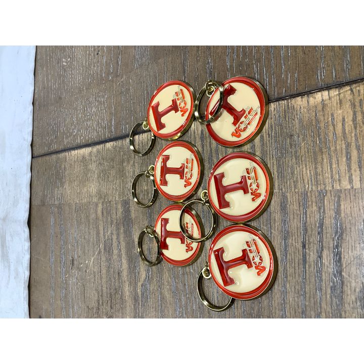 (6) Tennessee Vols Metal Key Chain