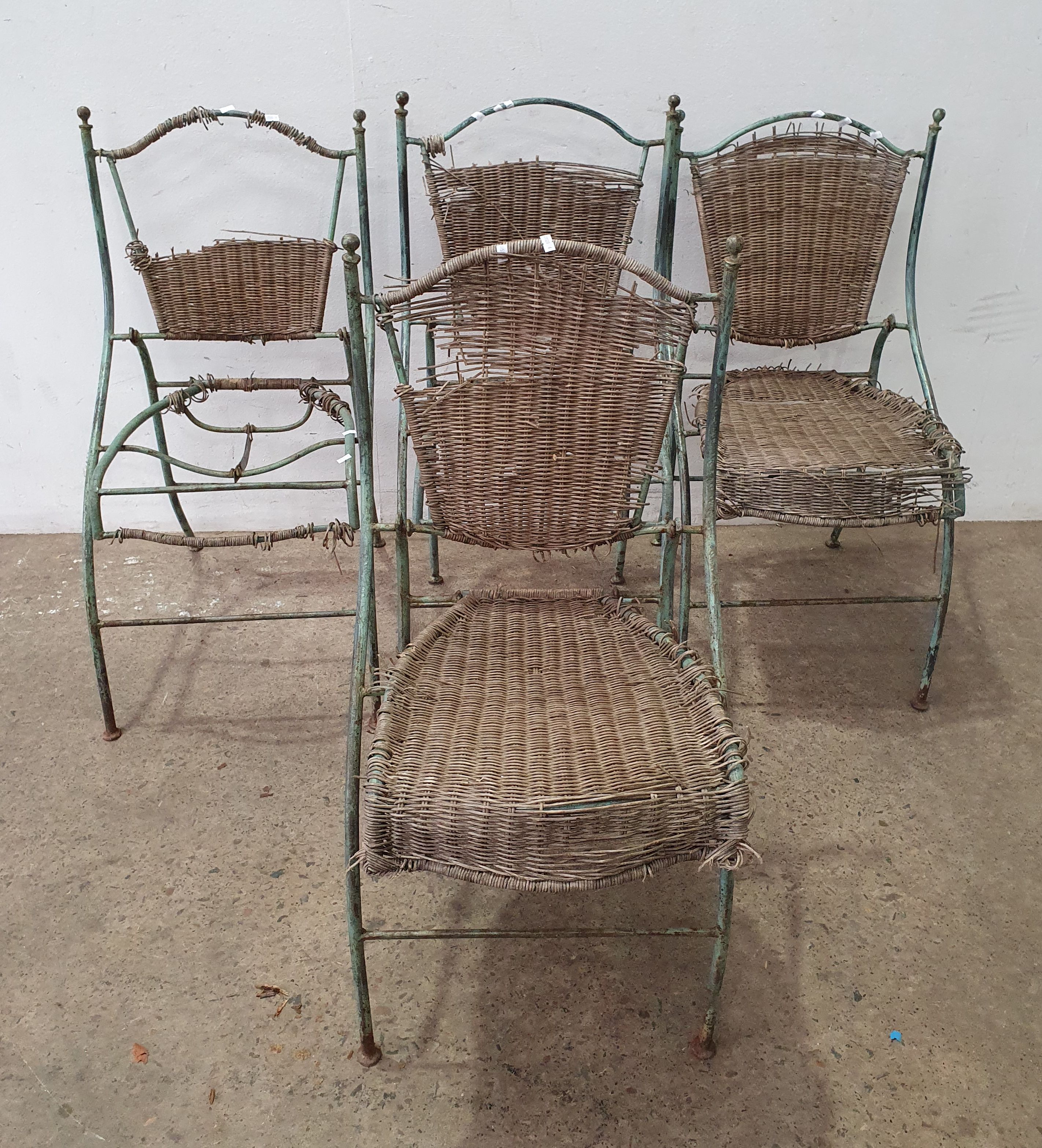 Four French Style Outdoor Chairs