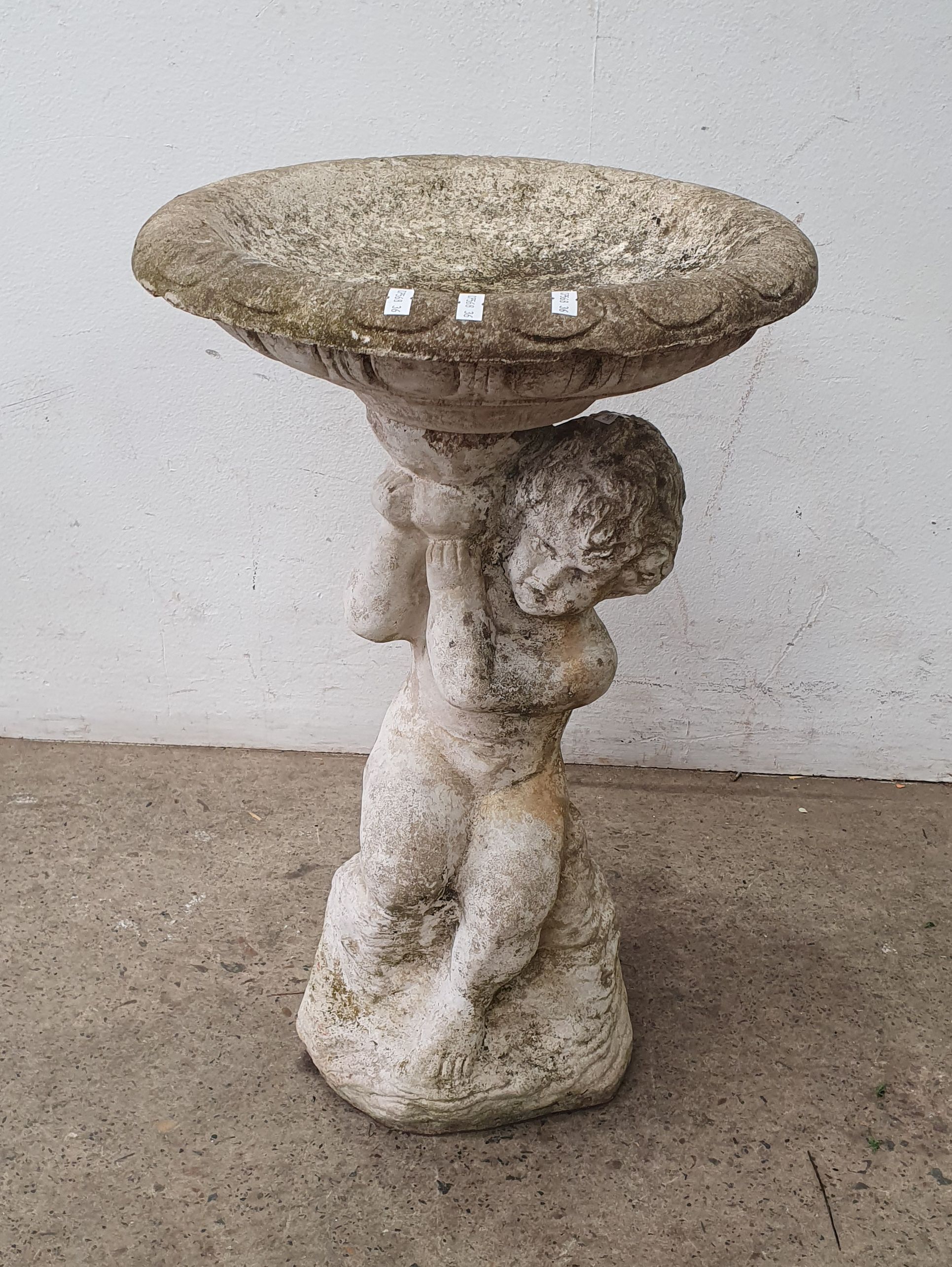 1053 · A CONCRETE BIRDBATH