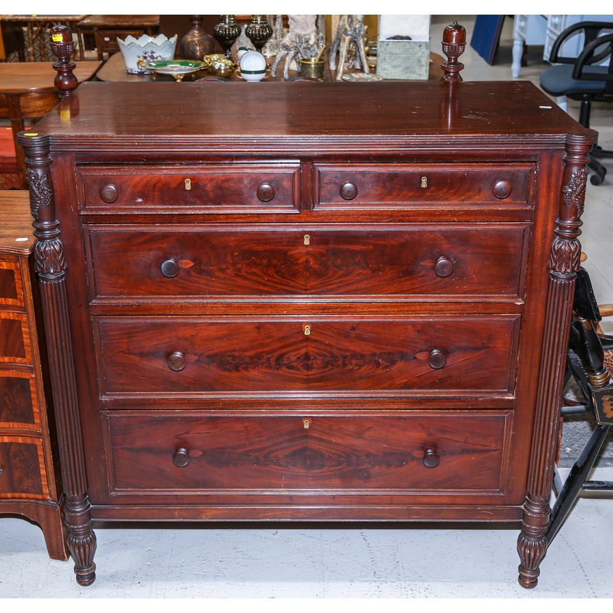 A Potthast Brothers Federal Style Dresser & Bed