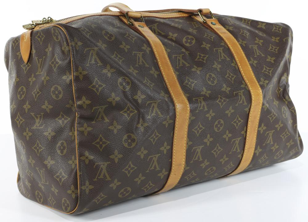 At Auction: Louis Vuitton, Louis Vuitton Sac Souple Travel Bag