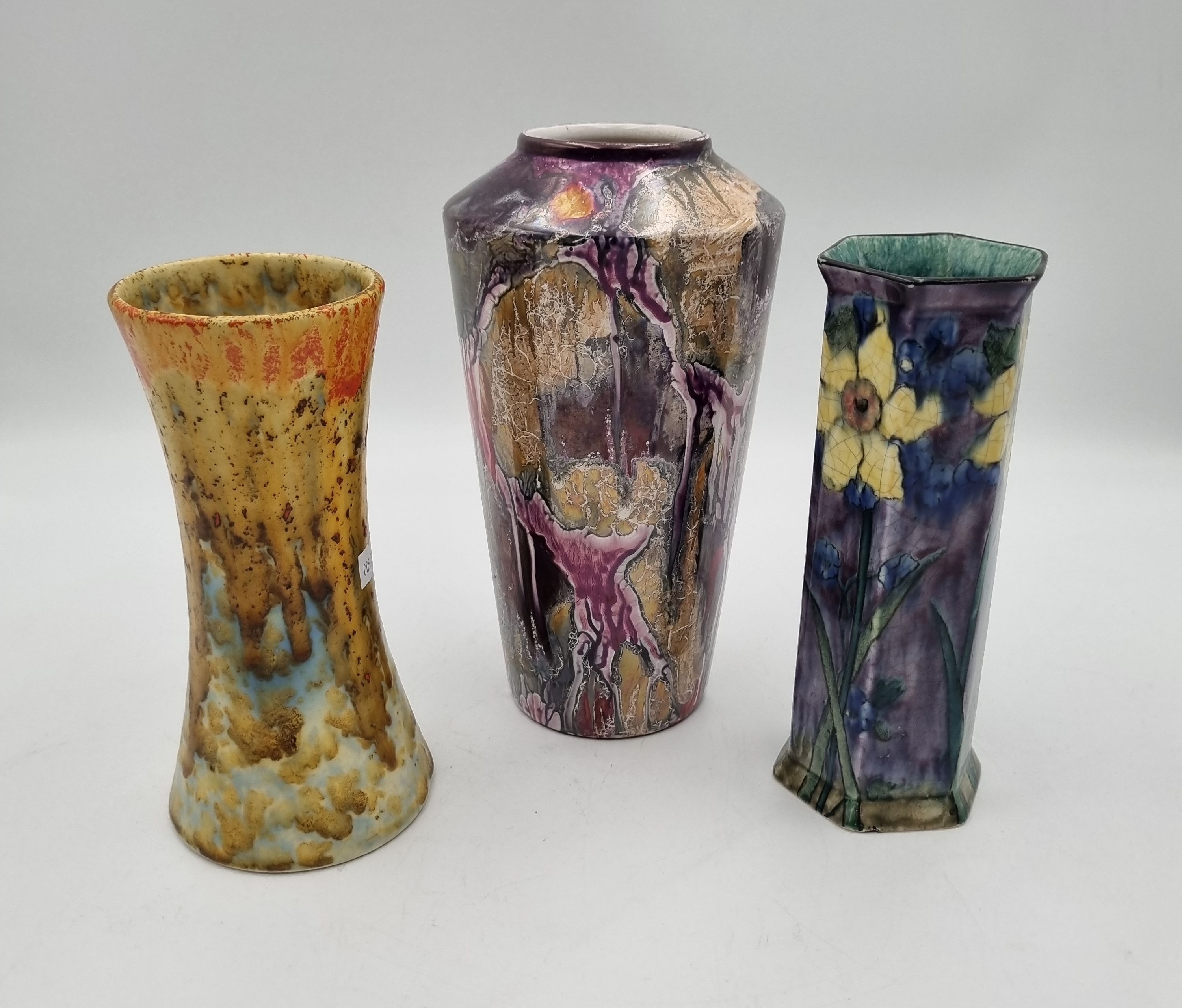 630 · THREE CERAMIC VASES