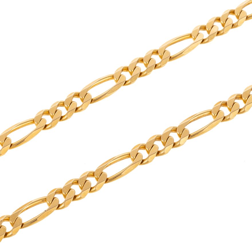 An Italian Figaro Necklace in 14K