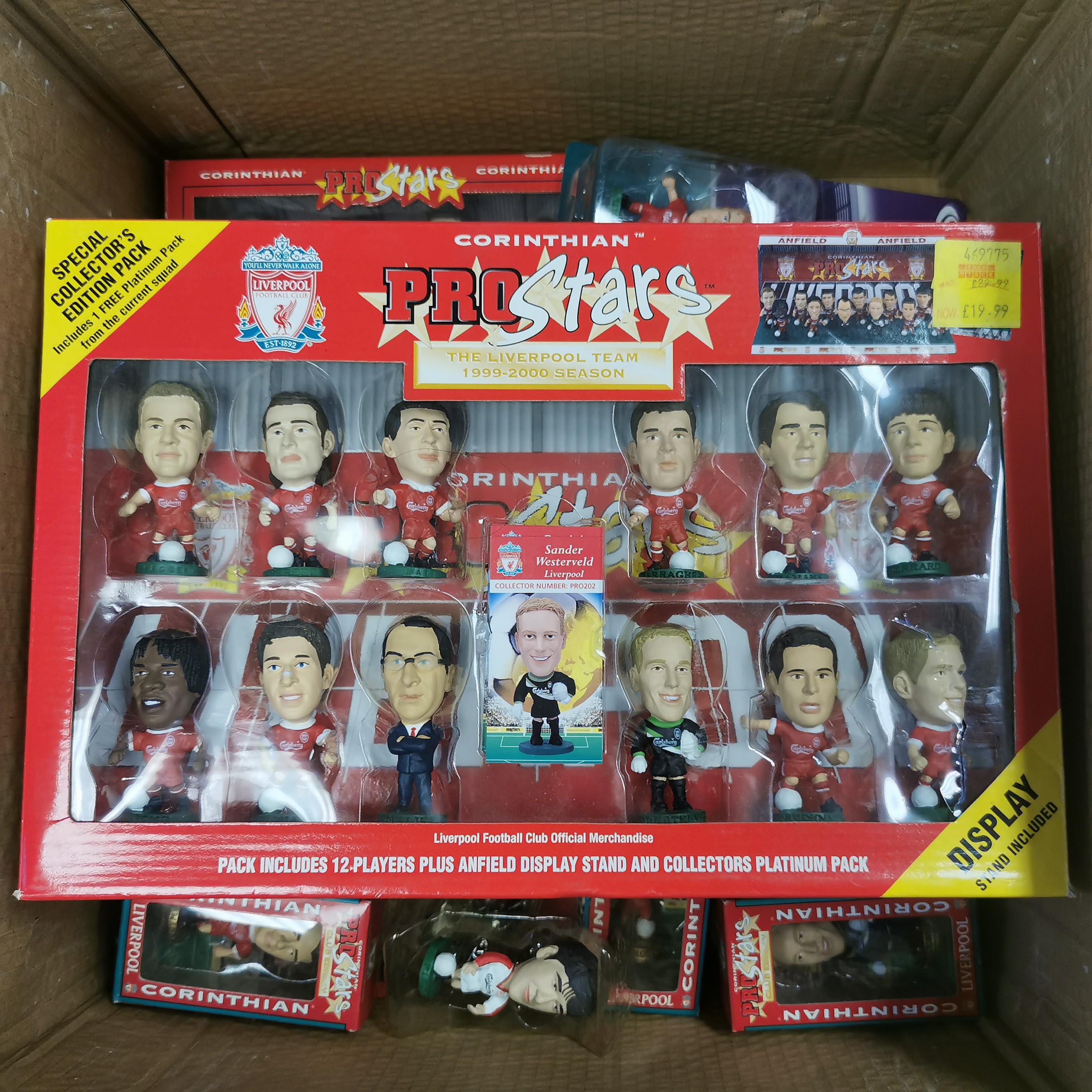 A collection of Liverpool football club boxed and loose Corinthian