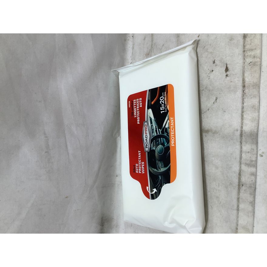 Road Pro 20ct Auto Protectant Wipes