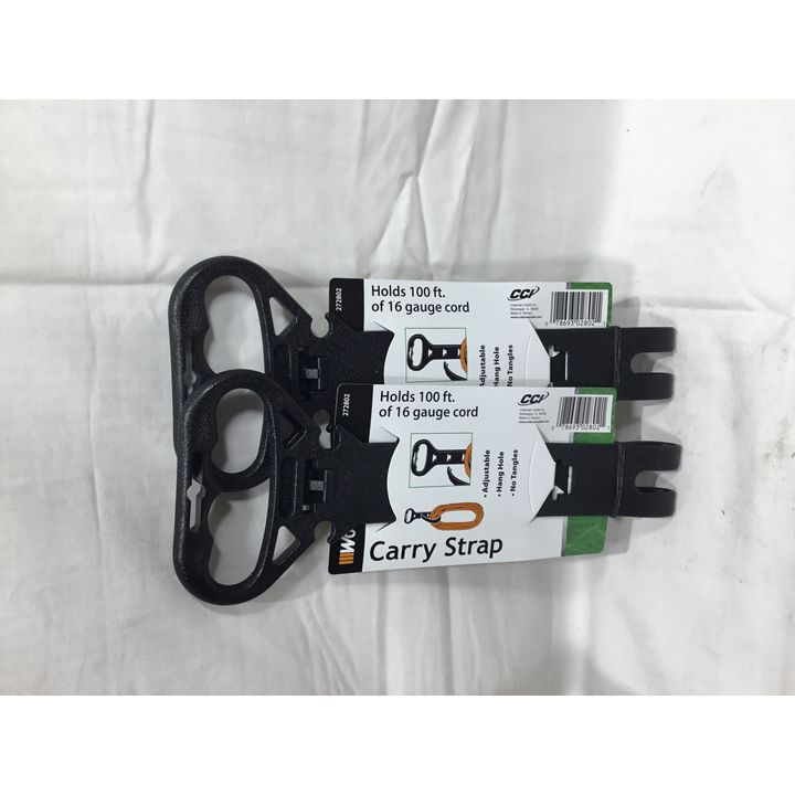 Buying (2) Woods Carry Strap Holds up to 100ft of 16-gauage Cord